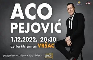 Koncert Aco Pejović, 01.12.2022, Vršac