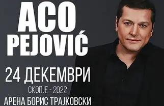 Koncert Aco Pejović, 24.12.2022, Skopje